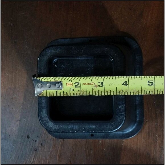 4 pack 6" Heavy Duty 1400 lbs. Bed Risers -Black Woodgrain Recycled Plastic - Picture 7 of 10